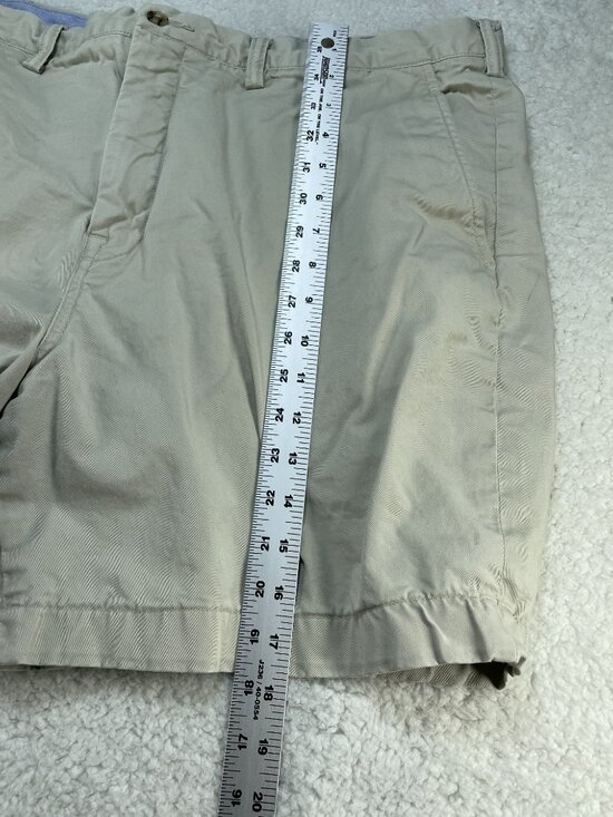 Polo Ralph Lauren Chino Shorts Mens 40 Tan Stretch Classic Fit Cotton Twill - Picture 5 of 11